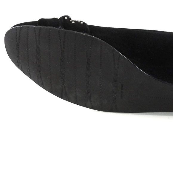 Stuart Weitzman Black Flats with Silver Accents - Picture 8 of 10